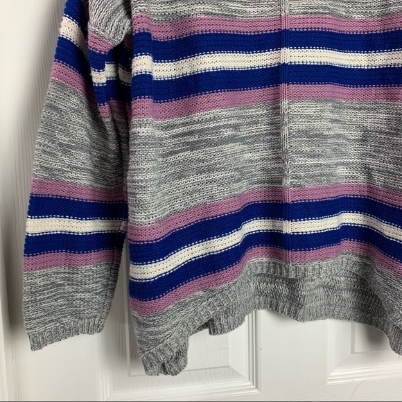 🔥 Free For All Dolman Sleeve Stripe Knit Sweater - Picture 3 of 5